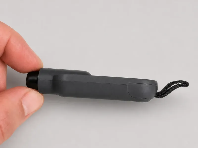 TerraStrike escape tool on a keyring in a car console